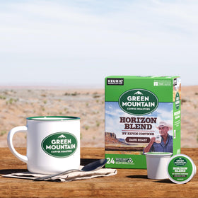 Green Mountain Horizon Blend pod ready to brew for a quick morning ritual.