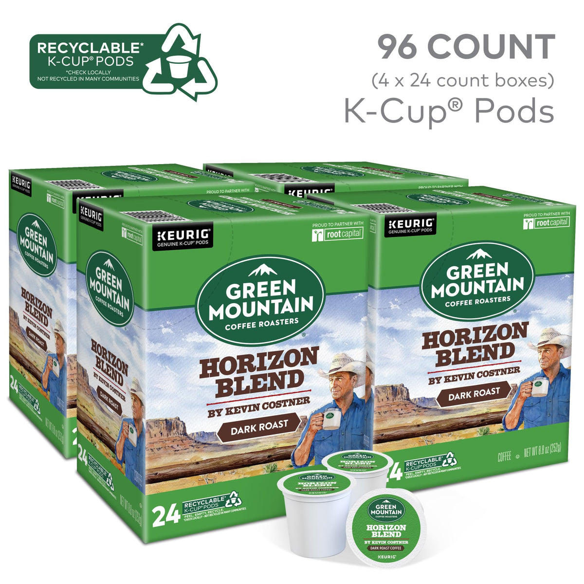 Steam from Green Mountain Horizon Blend cup signals a comforting start.