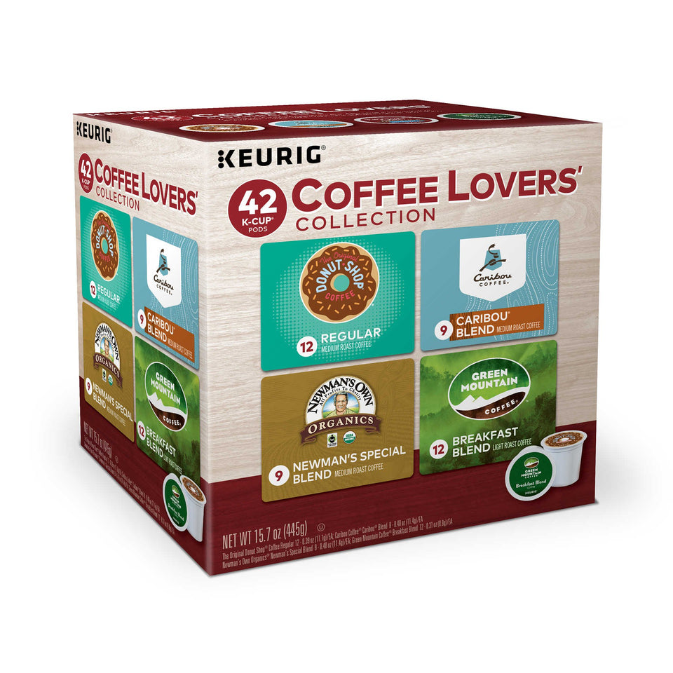 Green Mountain Coffee Roasters Keurig Coffee Lovers' Collection K-Cups 42-count package front for quick mornings
