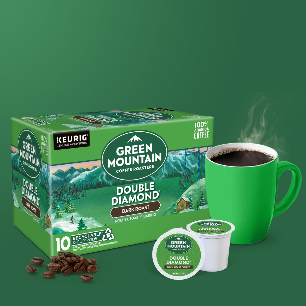Keurig compatibility with Green Mountain K-Cup pods ensures easy, reliable operation.