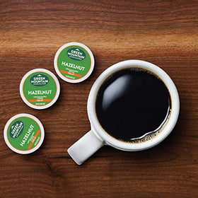 Light roast profile highlighting hazelnut notes in Green Mountain Decaf.