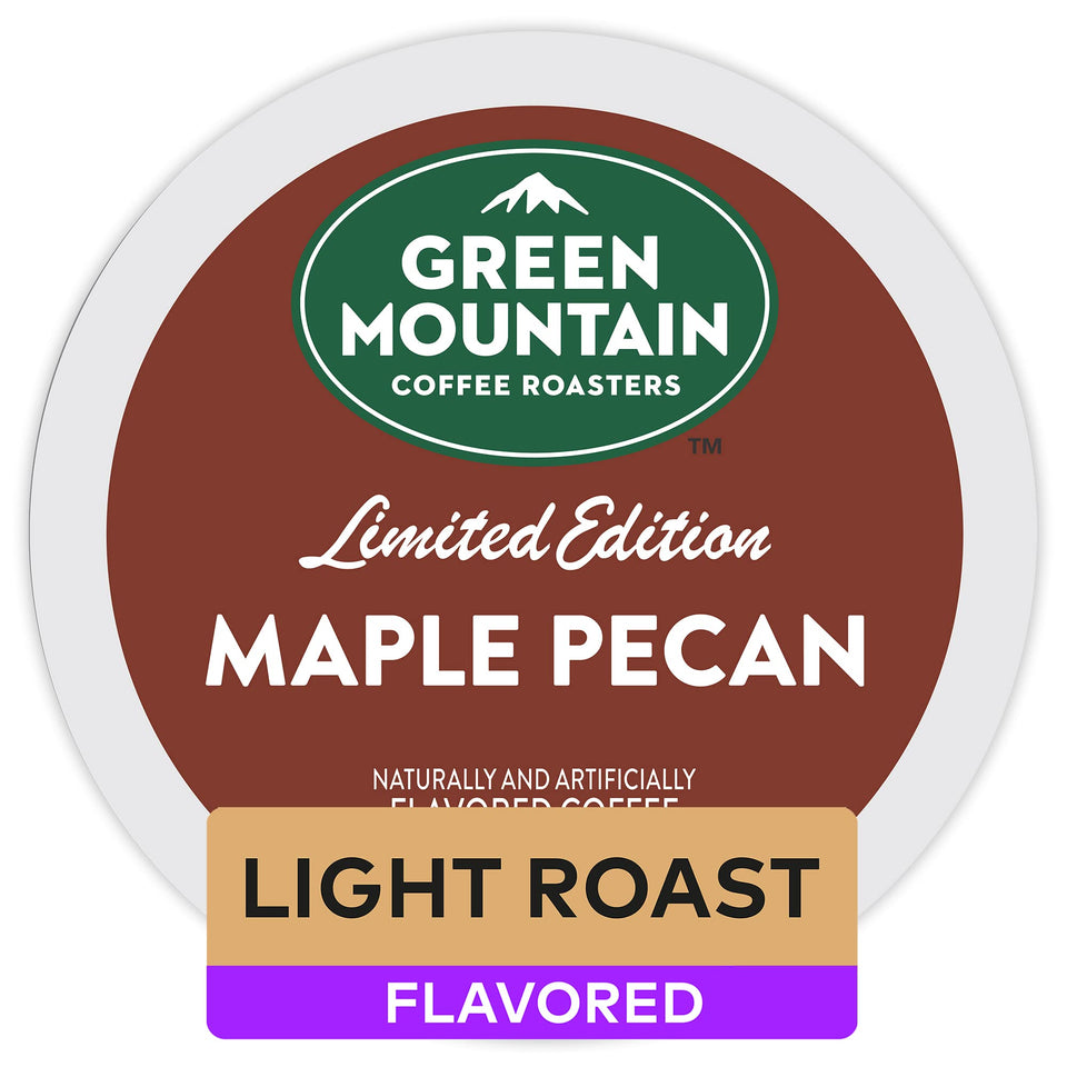 Green Mountain Maple Pecan K-Cup pod for rich, cozy autumn mornings.