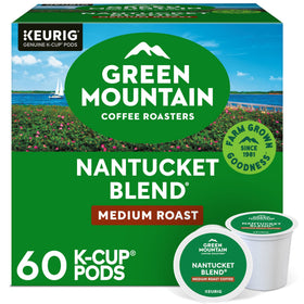 Green Mountain Nantucket Blend K-Cup pod for a balanced morning brew.