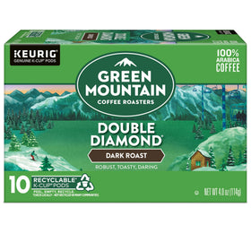 Recyclable K-Cup pod label indicates simple disposal where available.