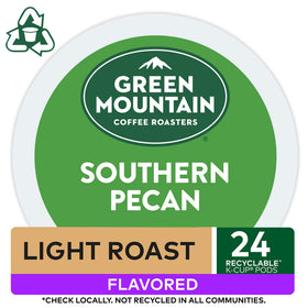 Green Mountain Southern Pecan pod brewing for a smooth cup