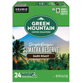 Green Mountain Sumatra Reserve tasting notes point to bold, Indonesian flavors.