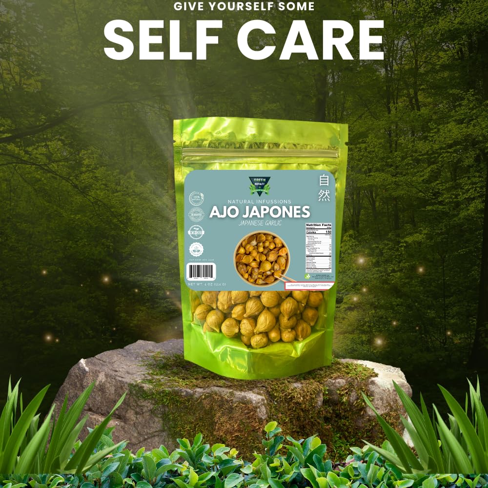 Green Royalty Japanese Garlic kitchen use for teas and infusions.