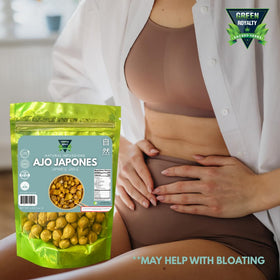 Green Royalty Japanese Garlic sustainable packaging promotes eco-friendly cooking.