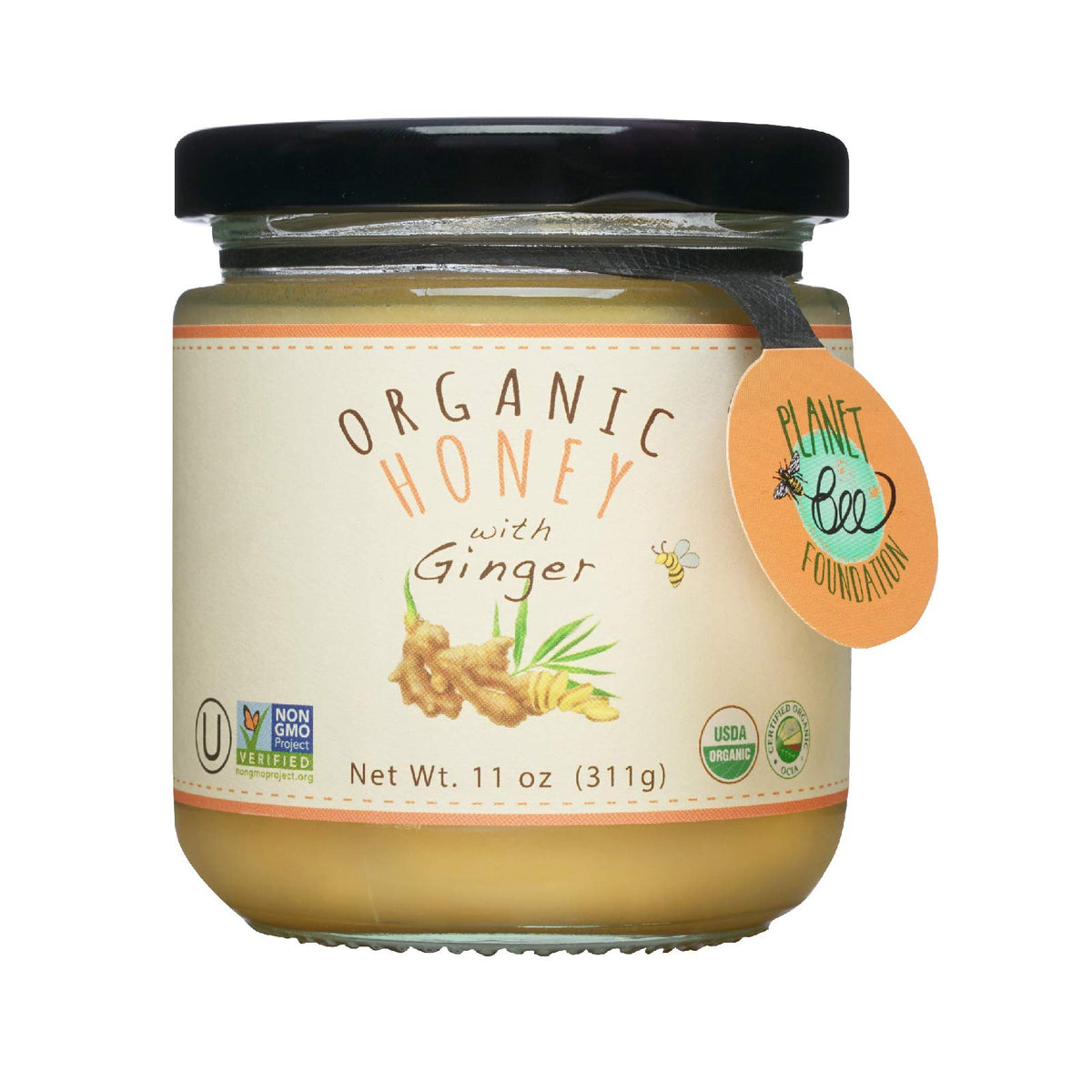 Greenbow Organic Honey with Ginger bottle highlights premium organic quality for daily use.