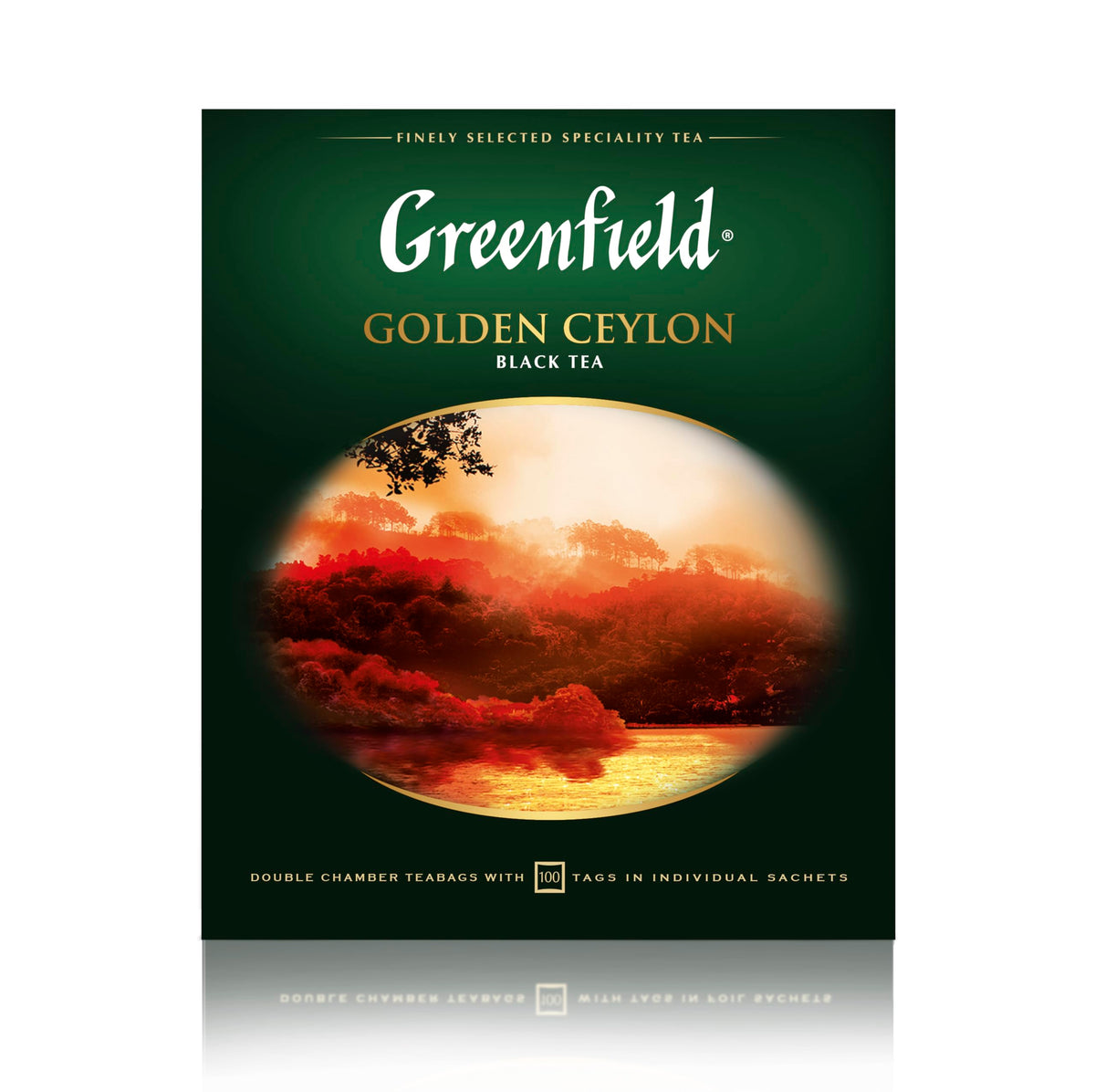 Greenfield Golden Ceylon tea being brewed for a rich, balanced cup.