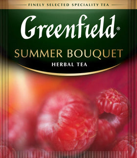 Greenfield Hibiscus and Rosehips infusion shows bright color and aroma.