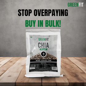 Greenfit chia seeds bulk measuring spoon for easy portioning.