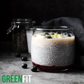 Greenfit chia seeds kitchen storage bag, keeps freshness for daily routines.