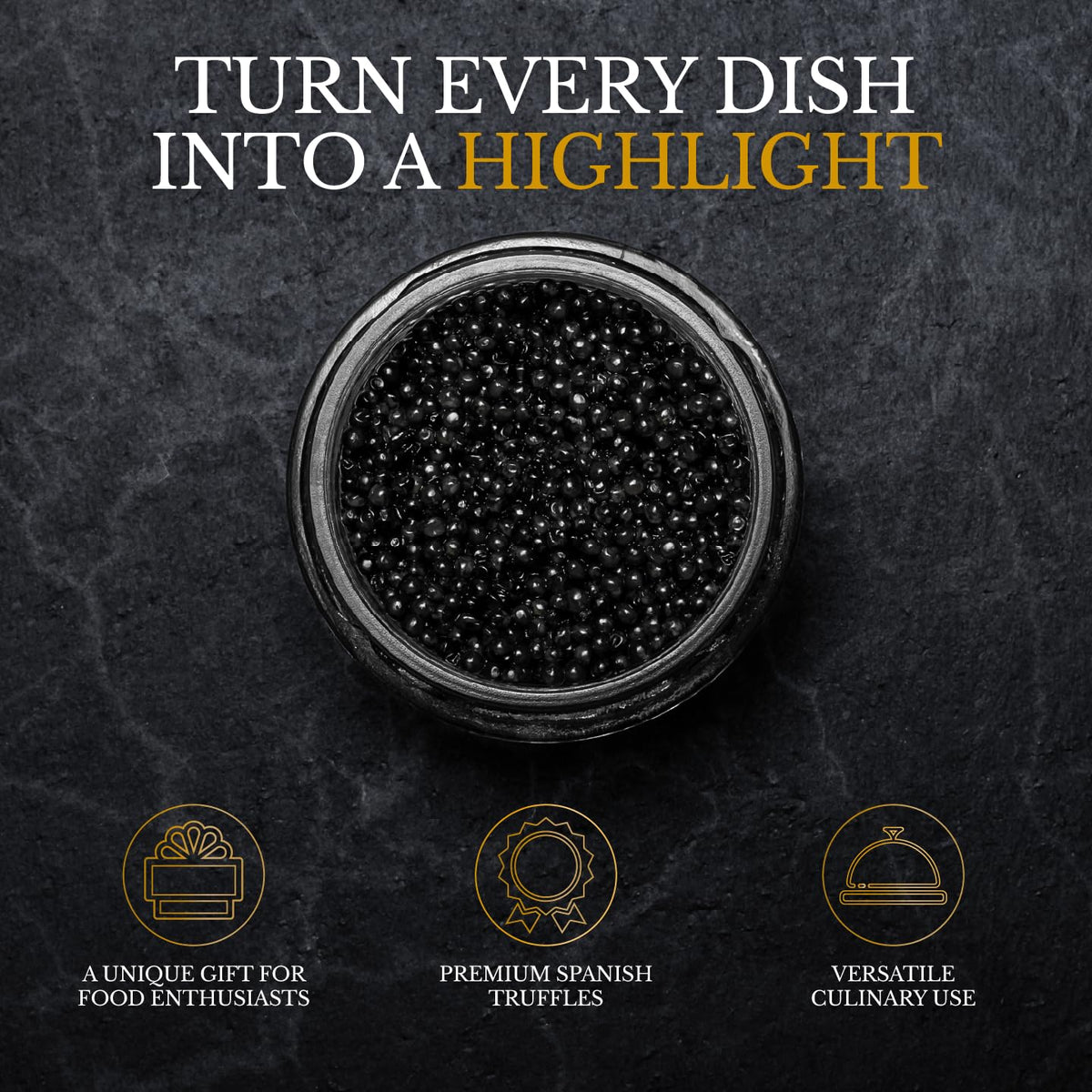 Greenfit Tradino Premium Black Truffle Pearls used as finishing touch on pasta and risotto