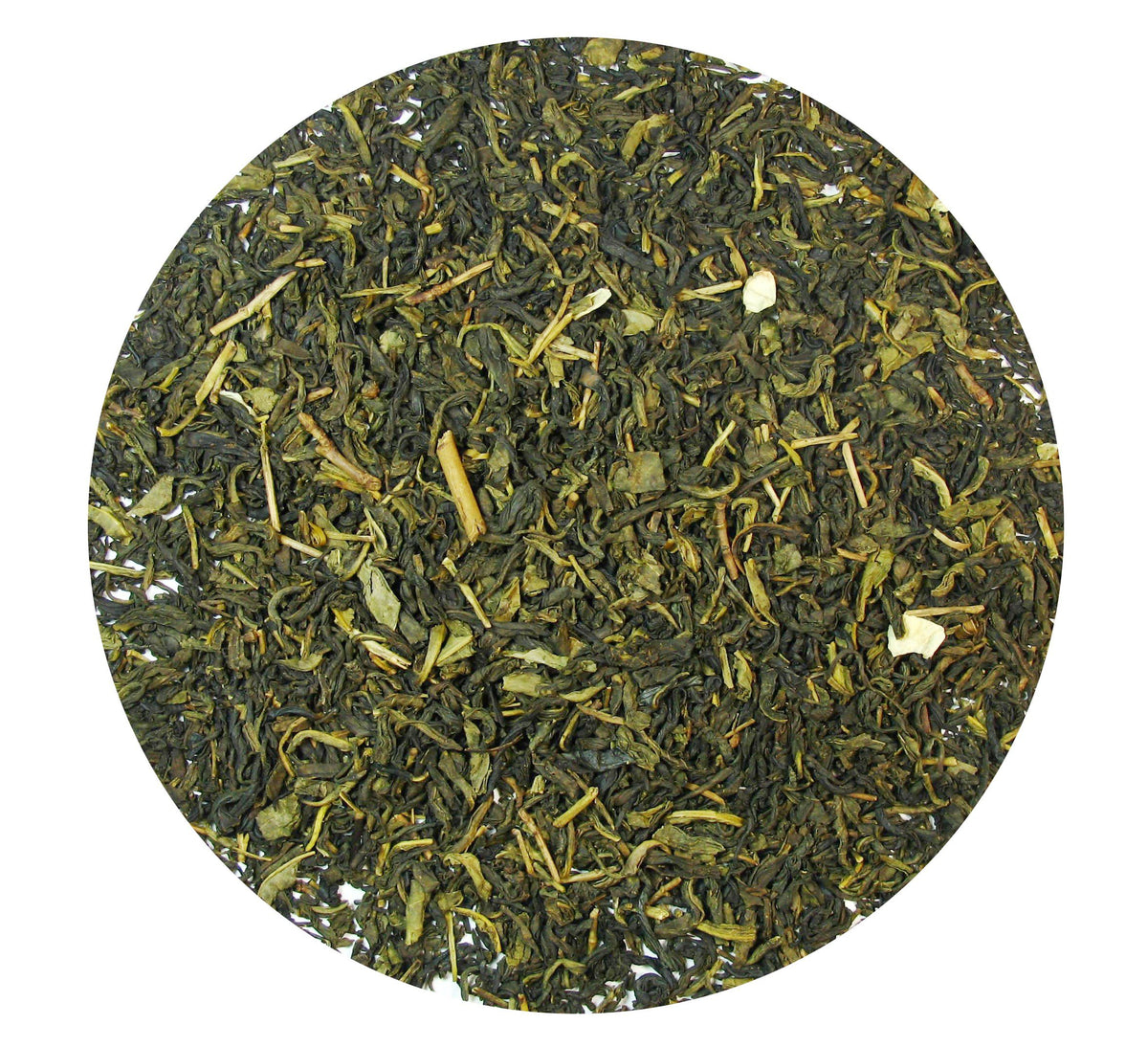 Greenhilltea Decaf Jasmine Green Tea cup image suggesting warm, relaxing ritual.