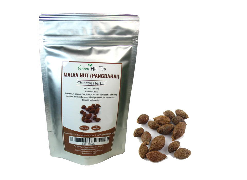Greenhilltea malva nut dried pang dahai raw form promotes throat comfort when brewed
