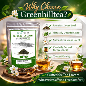 Greenhilltea relaxing tea moment with cup, perfect for winding down.