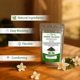 Greenhilltea steeping guide 185°F 6oz, demonstrating proper preparation.