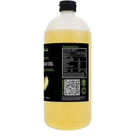 GreenIVe Avocado Oil label close-up shows organically grown quality