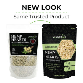 GreenIVe Hemp Hearts provide plant-based protein and vegan nutrition.