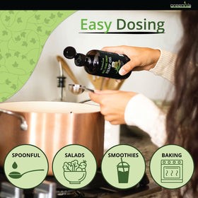 GreenIVe oil in a cosmetic setting for skin and hair care.