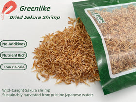 Greenlike Sakura shrimp rehydrated for ramen toppings with rich umami
