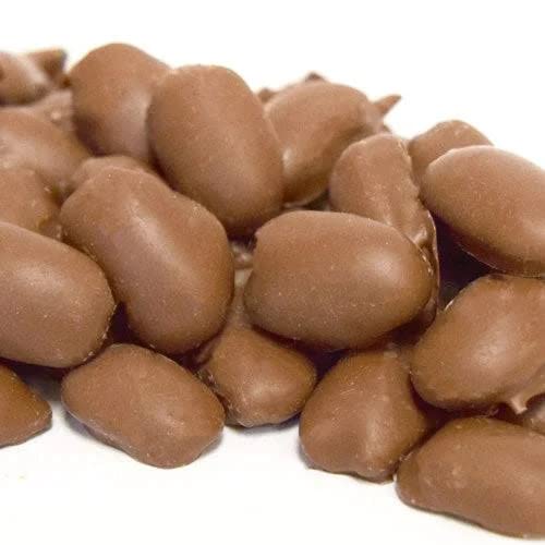 Greenoak milk chocolate enrobed pecans, creamy texture with balanced sweetness.