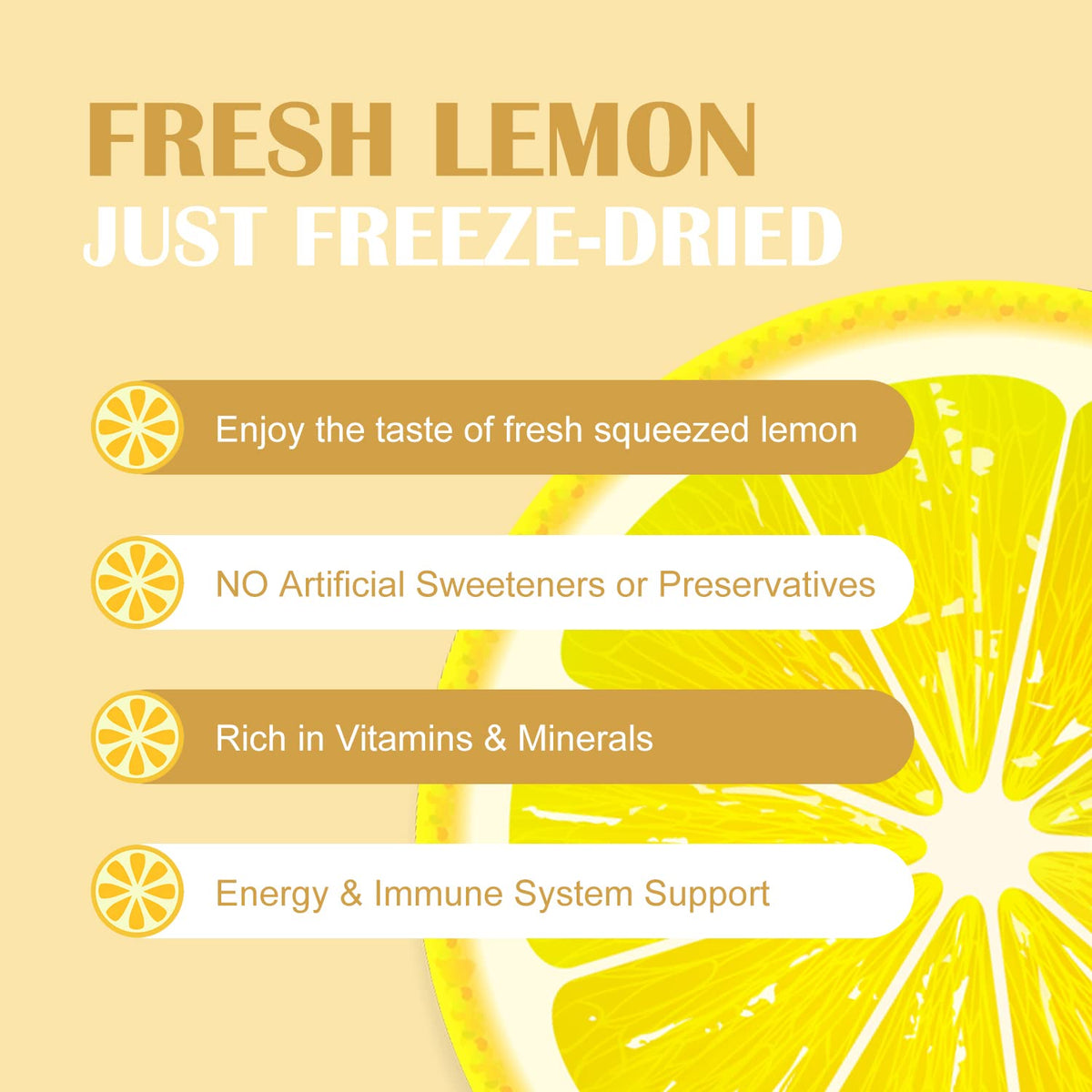 Grelim Lemon Powder scoop highlighting portion control for smoothies and sauces.