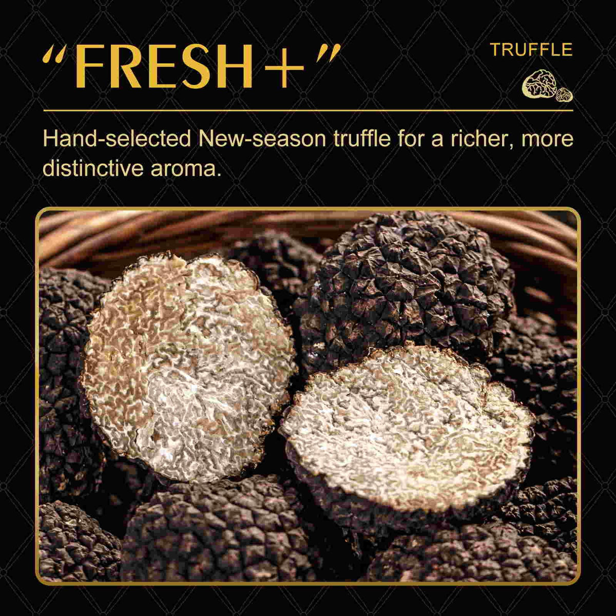 GRELIM truffle seasoning shaker adds balanced aroma to vegetables and grains.