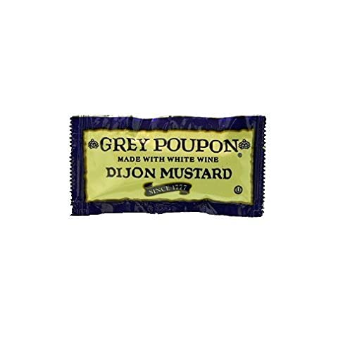 Grey Poupon Dijon mustard packets for on-the-go flavor and consistent taste in meals.