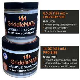 GriddleMATe made in USA label emphasizing quality and local production