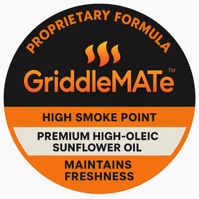 GriddleMATe non-stick seal maintaining a seasoned surface across uses