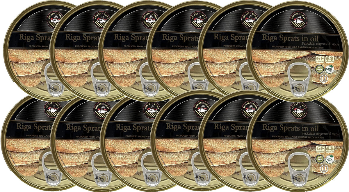 Grilled Catch 5.6oz tin with pull-top lid – convenient, on-the-go snack.