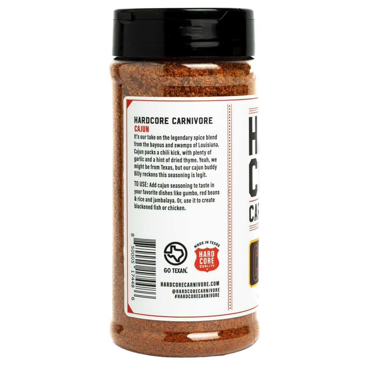 Grilled chicken seasoned with Hardcore Carnivore Cajun Seasoning for a blackened crust