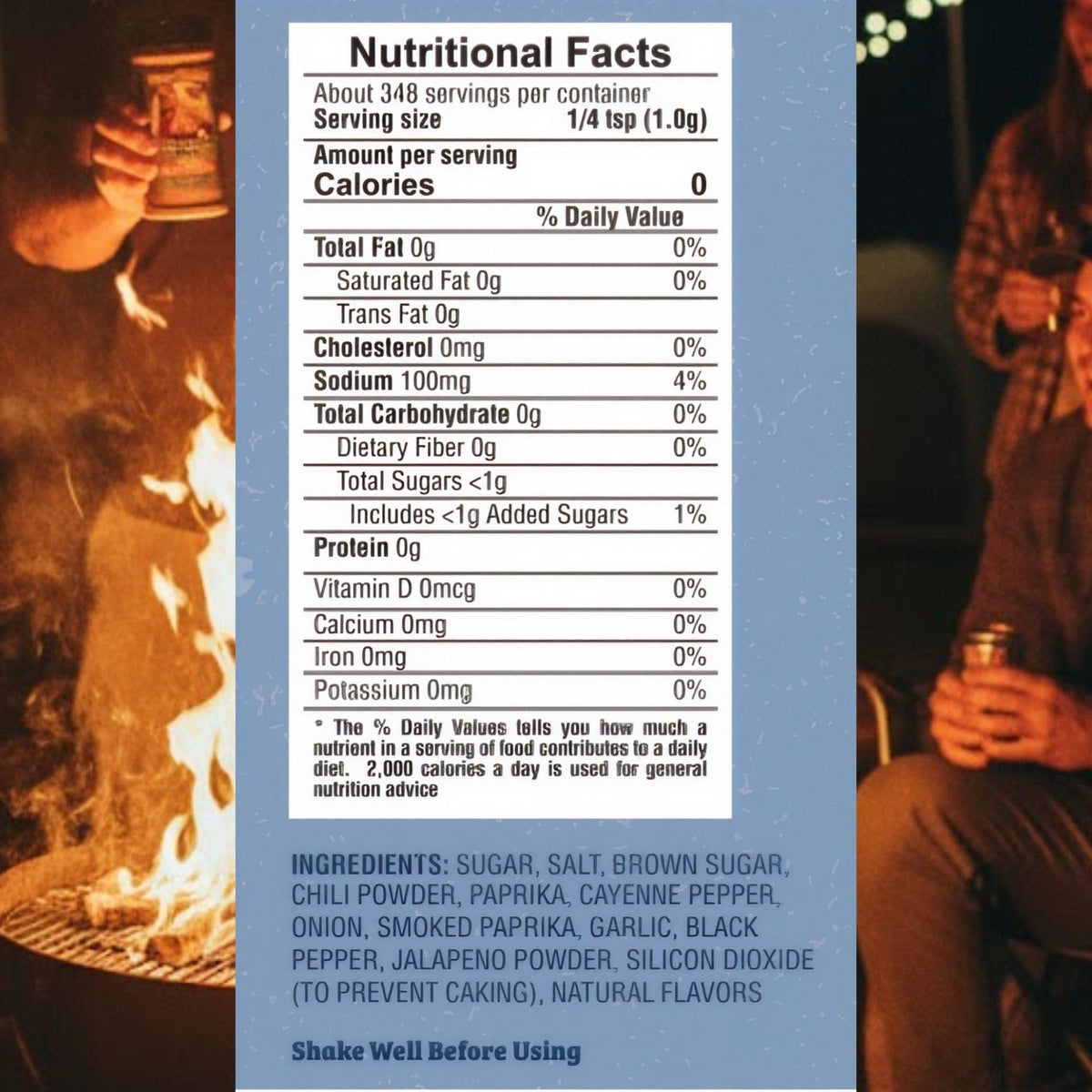Grilled meat coated with Cajun rub for bold, balanced heat.