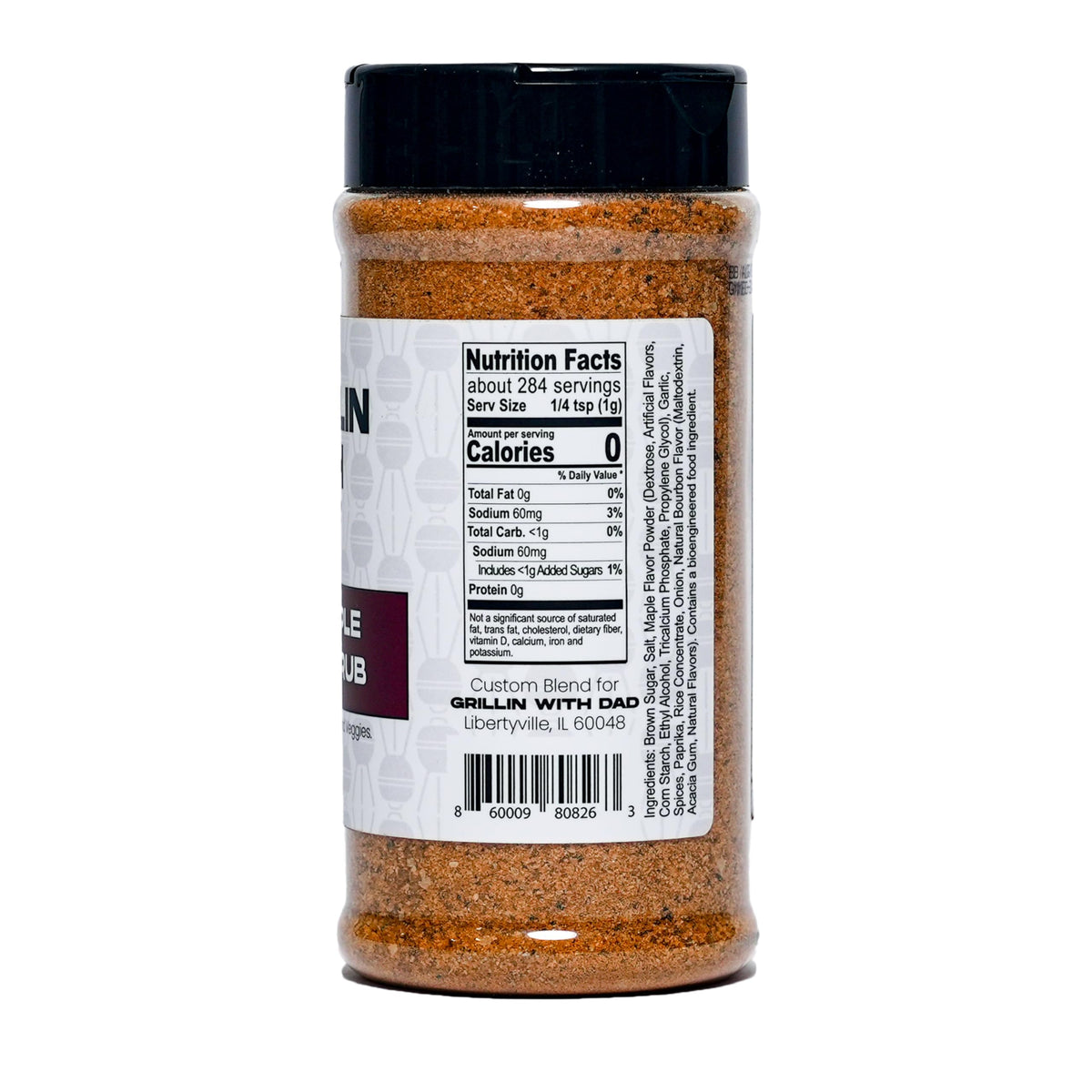 Grillin With Dad Maple Bourbon Rub pour highlights savory aroma during prep
