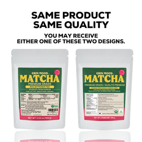 GRIN MOOD Authentic Korean matcha leaves as shown, bright and vibrant for healthful drinks.