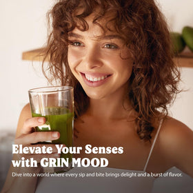 GRIN MOOD Halal-certified label on packaging, ensuring purity and compliance.