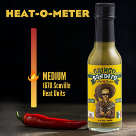 Gringo Bandito four-flavor pack on shelf showcases a versatile heat lineup