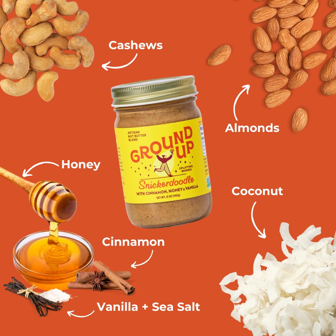 Ground Up Snickerdoodle on a spoon reveals creamy texture for quick breakfasts