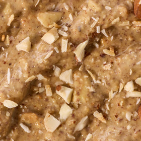 Ground Up kitchen setup suggests ready-to-snack triple nut crunch moments.
