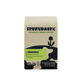 Groundwork Coffee Co USDA Organic Honduras bag front highlighting organic origin.