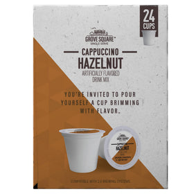 Grove Square cappuccino foam and hazelnut aroma for indulgent at-home coffee