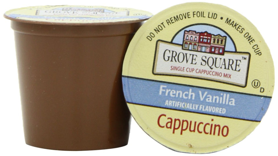 Grove Square French Vanilla Cappuccino cup for a quick café-style drink at home