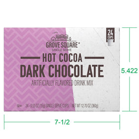 Grove Square Kosher-certified hot cocoa label signals quality and convenient enjoyment.