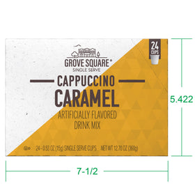 Grove Square single-serve cups caramel coffee for busy mornings.