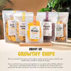 Growthy dried jackfruit chips ingredients no preservatives or artificial flavors.