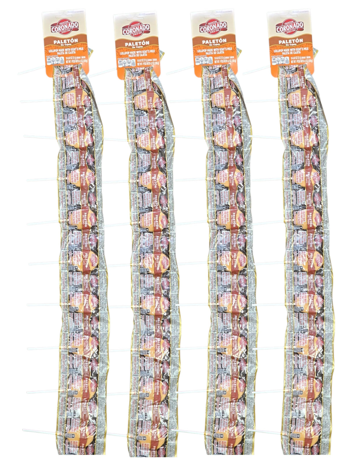Grupo Binbo Coronado Paletón Cajeta Lollipops packaging display for gifting