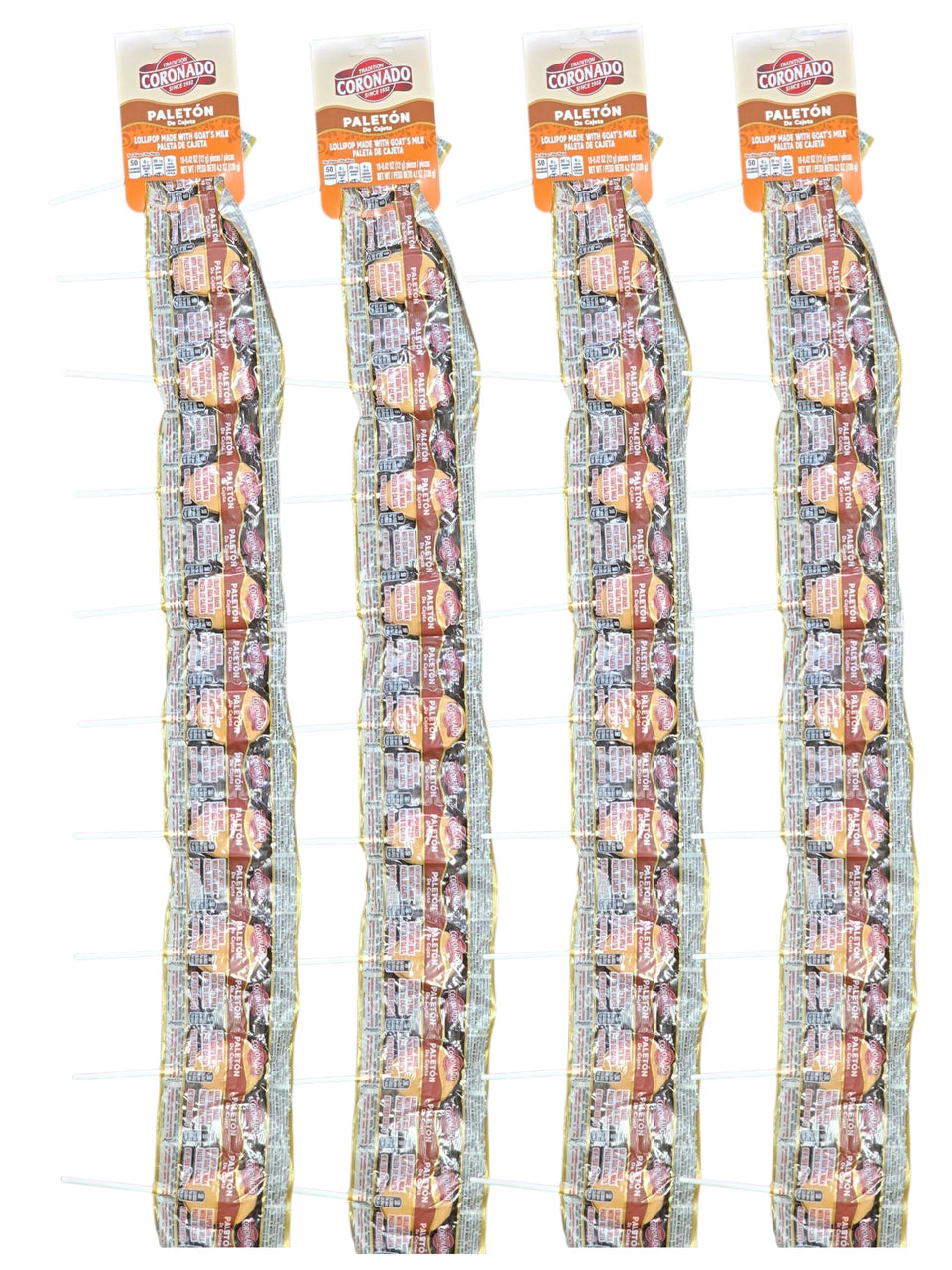 Grupo Binbo Coronado Paletón Cajeta Lollipops packaging display for gifting