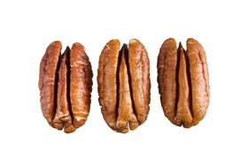 Grupo La Nogalera pecan halves in a bowl for healthy crunch